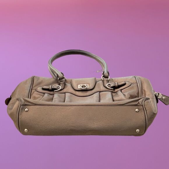 SALVATORE FERRAGAMO LEATHER SHOULDER SATCHEL HAND BAG - Picture 7 of 14